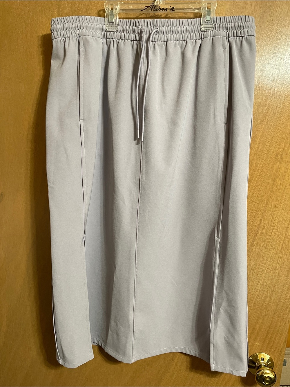 Athleta Lavender Pencil Skirt with Elastic Waist